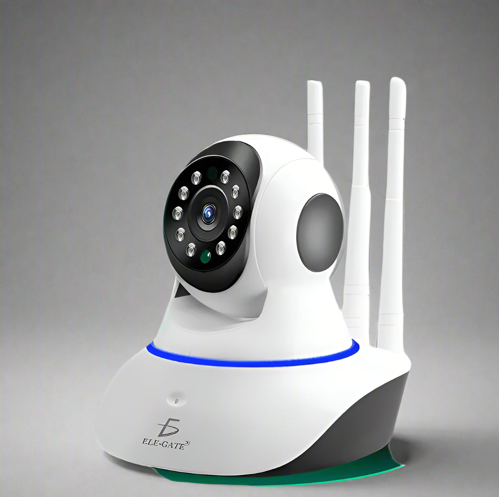 IP Security Camera 3 Wifi Antennas Full HD Night Vision With Alarm Home Office